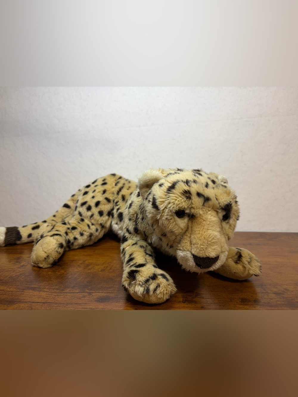 Vintage FAO Schwarz Leopard Plush - Tan, Black, Cream